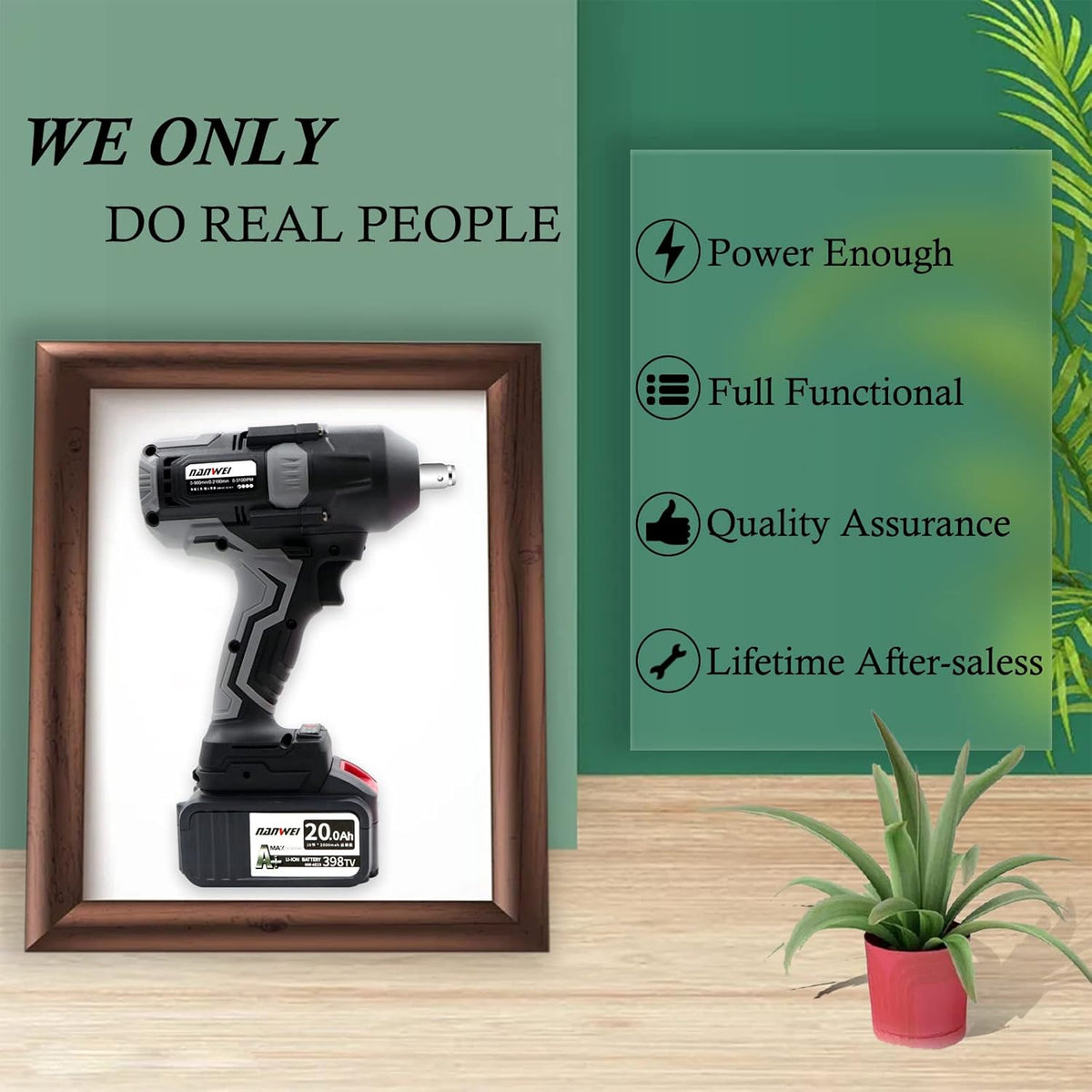 1/2-inch Brushless Impact Wrench with Detent Pin Anvil, 2 Battery 4.0A Li-ion, 600N N86776