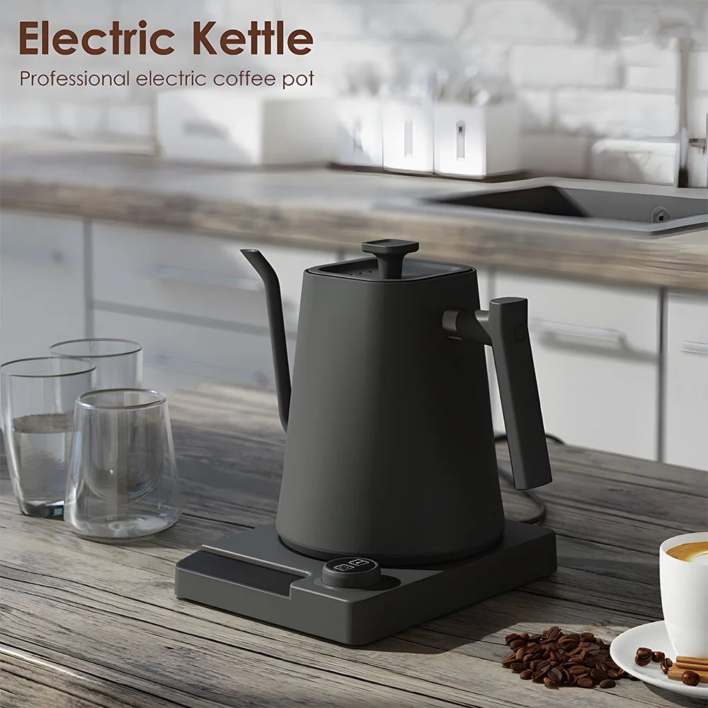 1.0L Stainless Steel Gooseneck Kettle with Temperature Control M23307