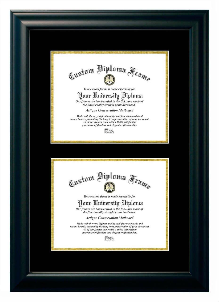 8.5x11 Satin Black Certificate Frame K81705