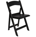 Resin Folding Chair Set of 4 Vinyl Padded Seat T673