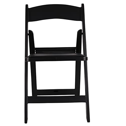 Resin Folding Chair Set of 4 Vinyl Padded Seat T673