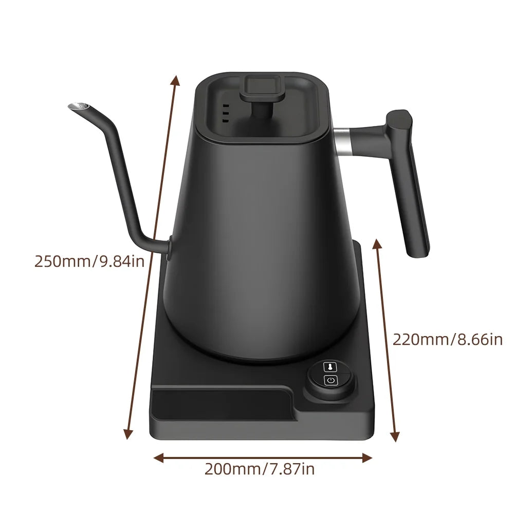 1.0L Stainless Steel Gooseneck Kettle with Temperature Control M23307