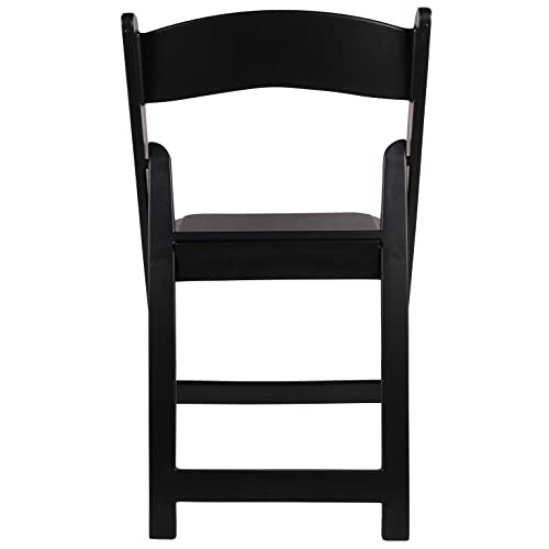 Resin Folding Chair Set of 4 Vinyl Padded Seat T673